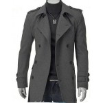 Men's Long Parka Coat,Cotton Solid Long Sleeve