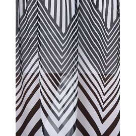 Women's Black & White Stripes Sexy Sleeveless Maxi Dress