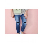 Girl's Casual/Daily Solid PantsCotton Fall Blue  