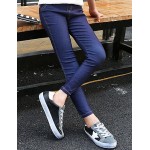 Girl's Casual/Daily Solid PantsCotton Spring / Fall Black / Blue  