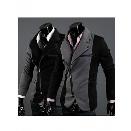 Men's Work/Formal Pure Long Sleeve Regular Blazer (Lycra/Organic Cotton/Polyester)