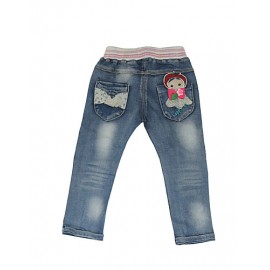 Girl Going out / Casual/Daily / School Embroidered Jeans-Denim All Seasons  