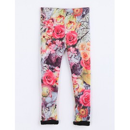 Casual/Daily Print Pants / Leggings,Cotton Fall  