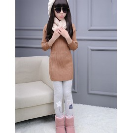 Girl Casual/Daily Solid Pants-Cotton Winter  